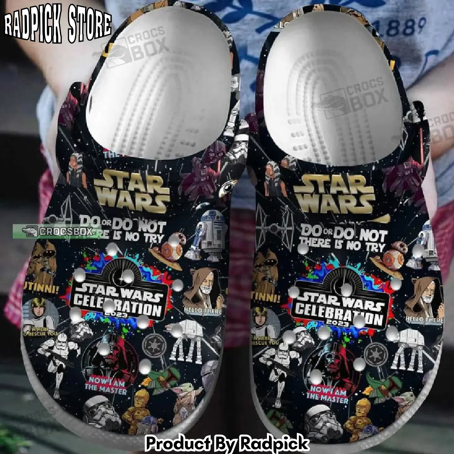 Radpick star wars celebration  black crocss shoes rp6521235
